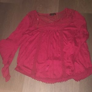 Almost Famous Red Flowy Top